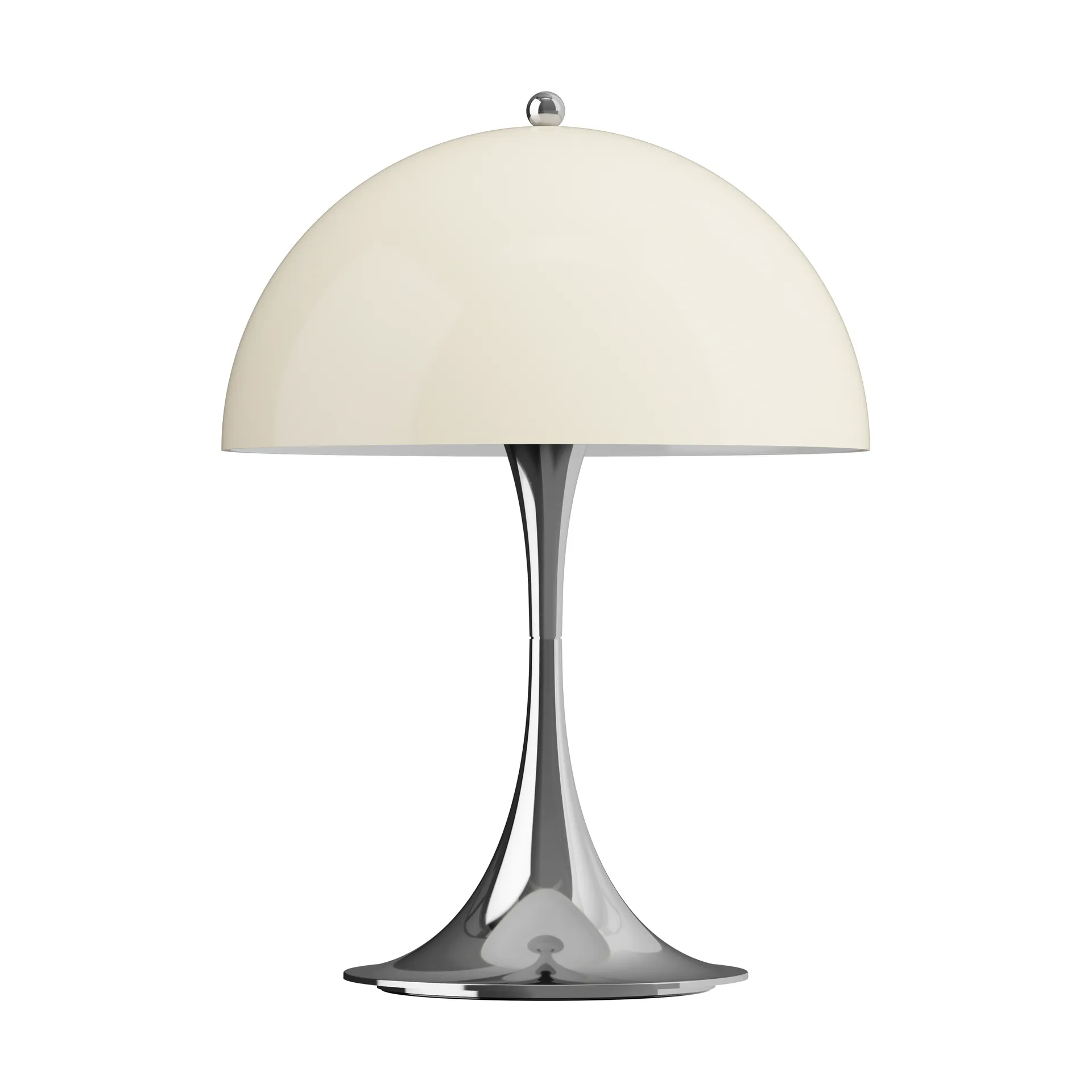 Przenośna lampa stołowa Panthella 250, Chrome opal beige Louis Poulsen