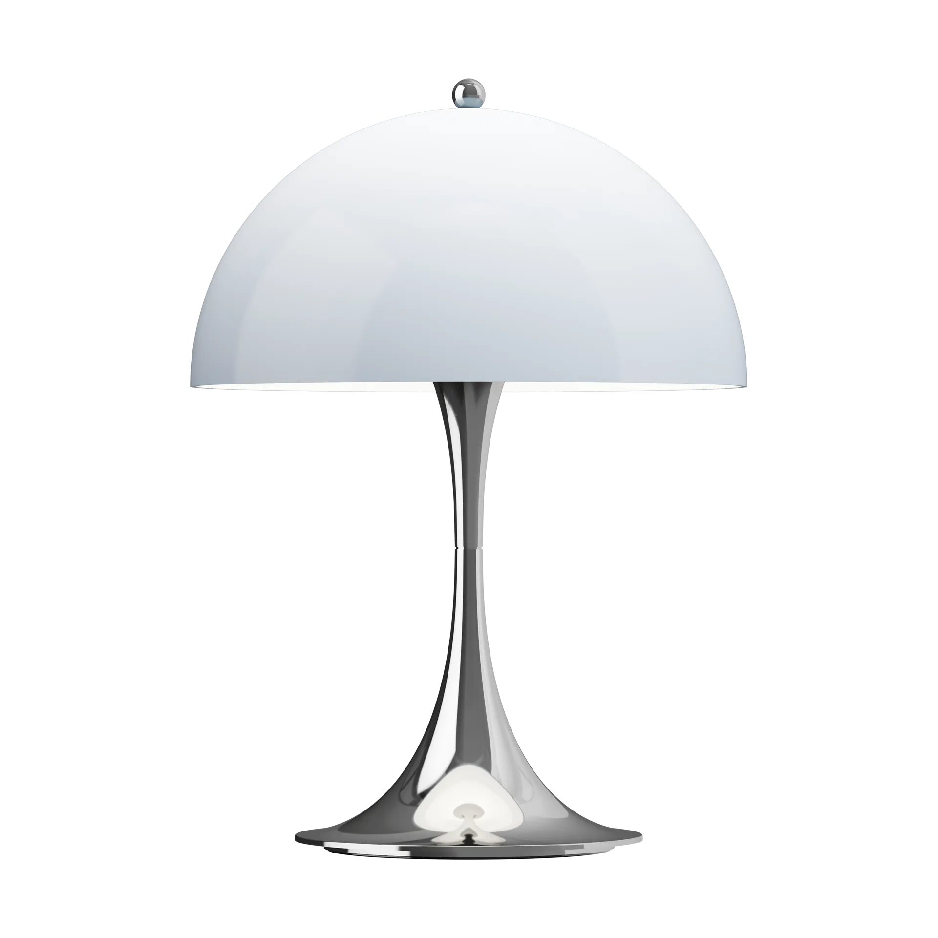 Przenośna lampa stołowa Panthella 250 V3, Chrome opal blue grey Louis Poulsen