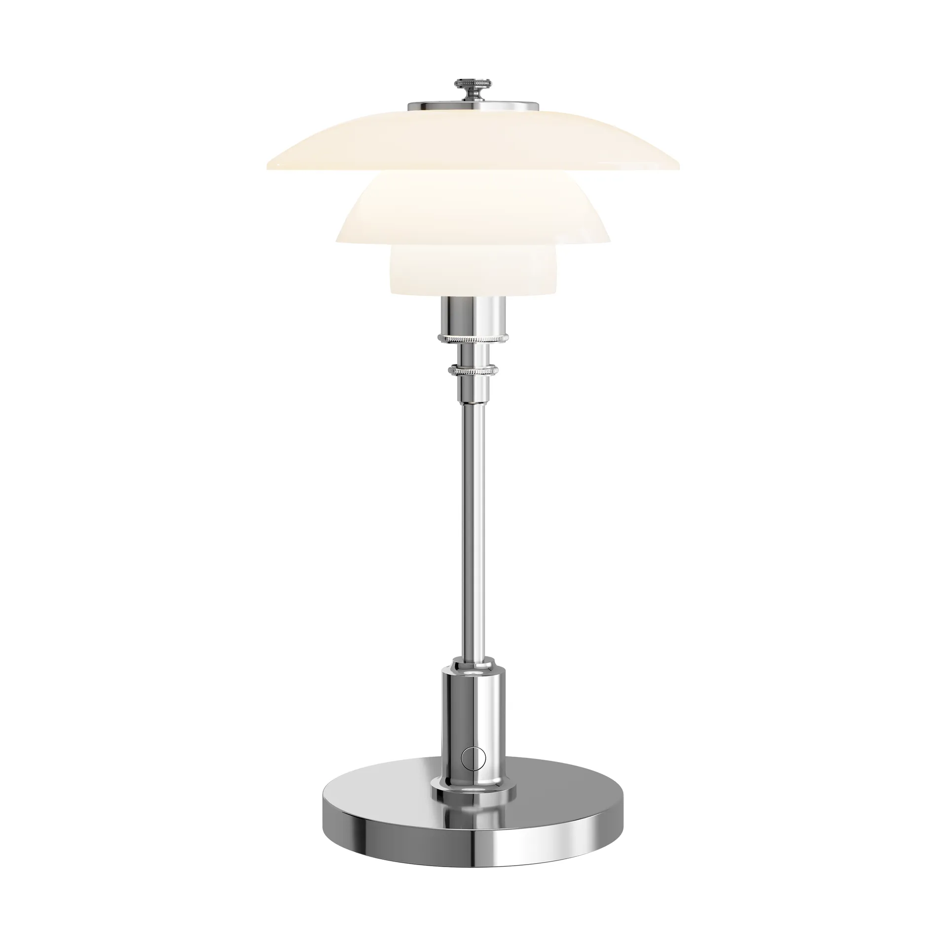 Przenośna lampa stołowa PH 1/1 , Chromowany Louis Poulsen