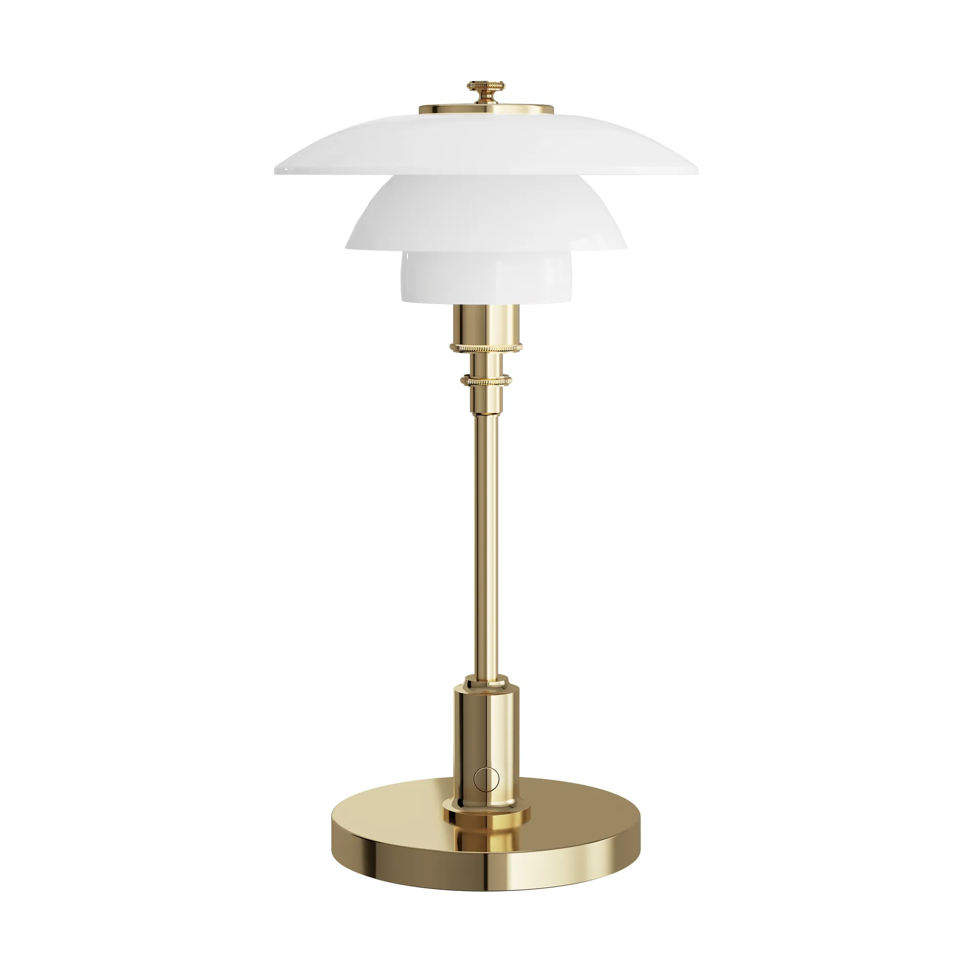 Przenośna lampa stołowa PH 1/1 , Platerowany mosiądzem Louis Poulsen