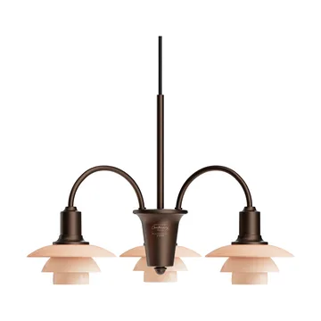 Żyrandol PH 1/1 Chandelier Centenary Edition - Brass-dusty terracotta, 3 ramiona - Louis Poulsen