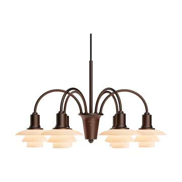 Żyrandol PH 1/1 Chandelier Centenary Edition - Brass-dusty terracotta, 6 ramion - Louis Poulsen