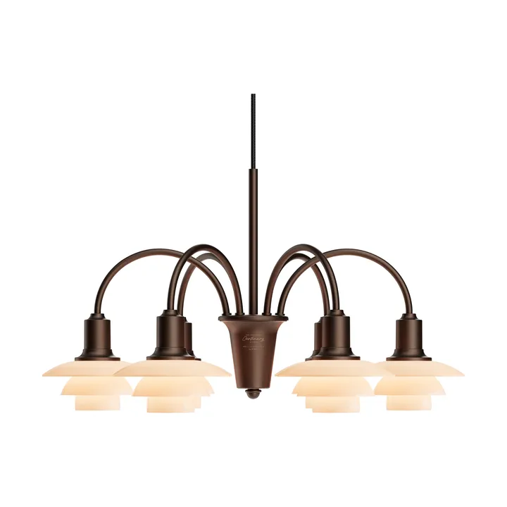 Żyrandol PH 1/1 Chandelier Centenary Edition - Brass-dusty terracotta, 6 ramion - Louis Poulsen