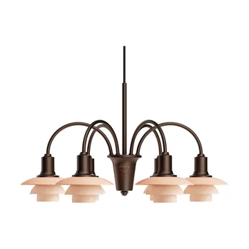 Żyrandol PH 1/1 Chandelier Centenary Edition - Brass-dusty terracotta, 6 ramion - Louis Poulsen