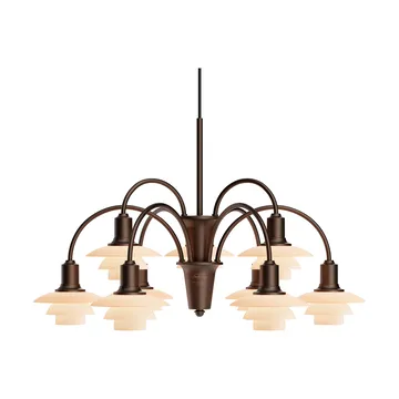 Żyrandol PH 1/1 Chandelier Centenary Edition - Brass-dusty terracotta, 9 ramion - Louis Poulsen