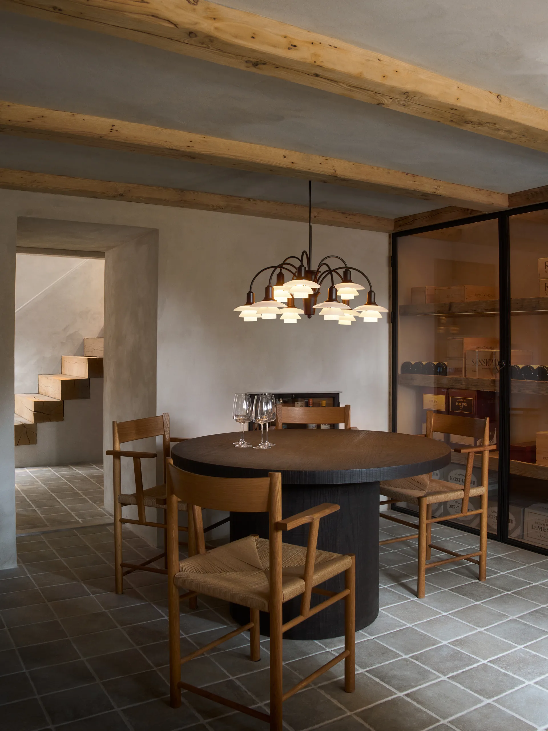 Żyrandol PH 1/1 Chandelier Centenary Edition, Brass-dusty terracotta, 9 ramion Louis Poulsen