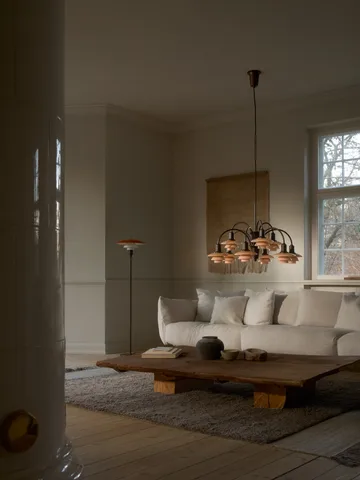 Żyrandol PH 1/1 Chandelier Centenary Edition - Brass-dusty terracotta, 9 ramion - Louis Poulsen