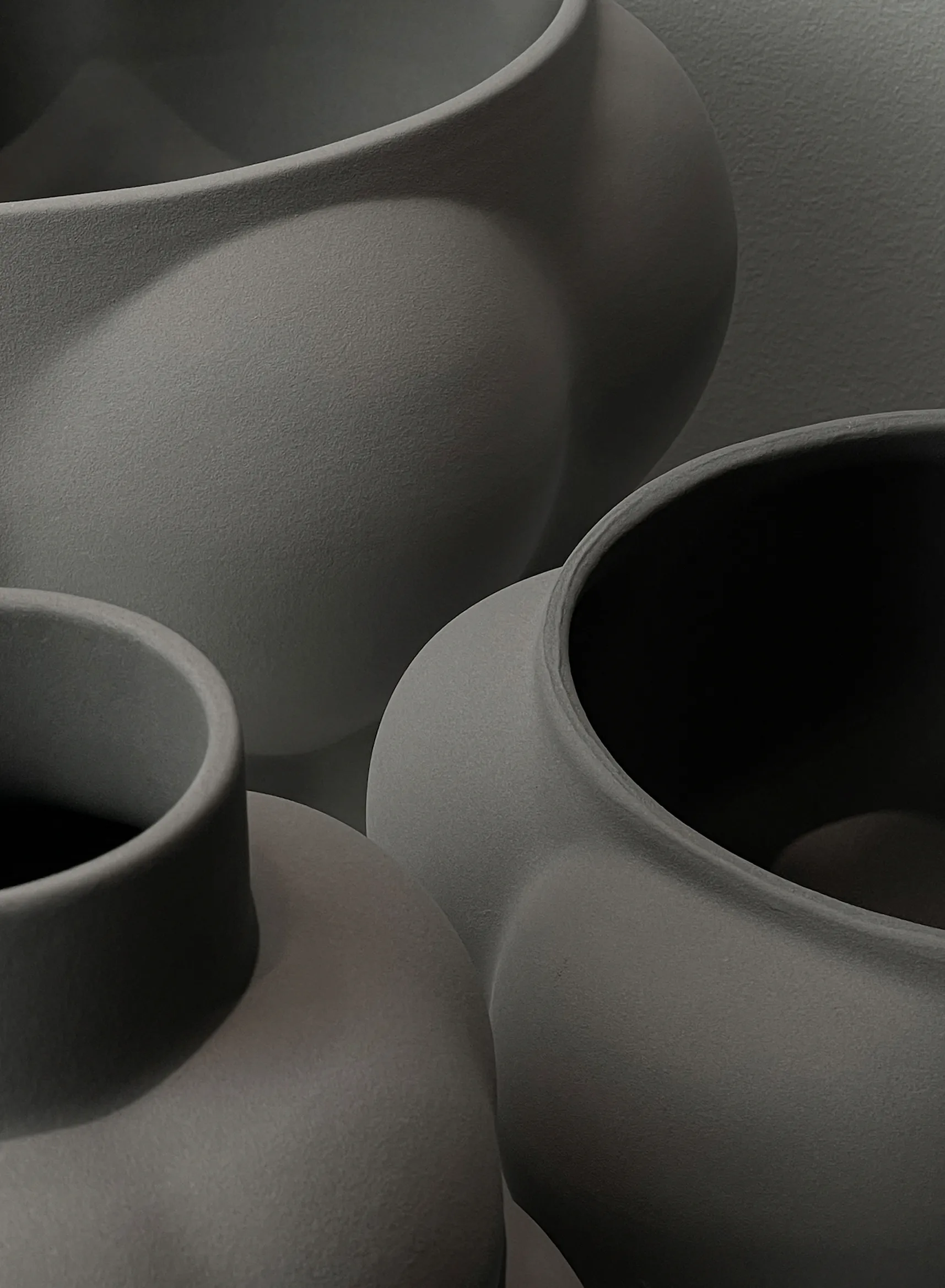 Balloon 05 miska-dzbanek w24 cm Ø32 cm, Sanded Grey Louise Roe