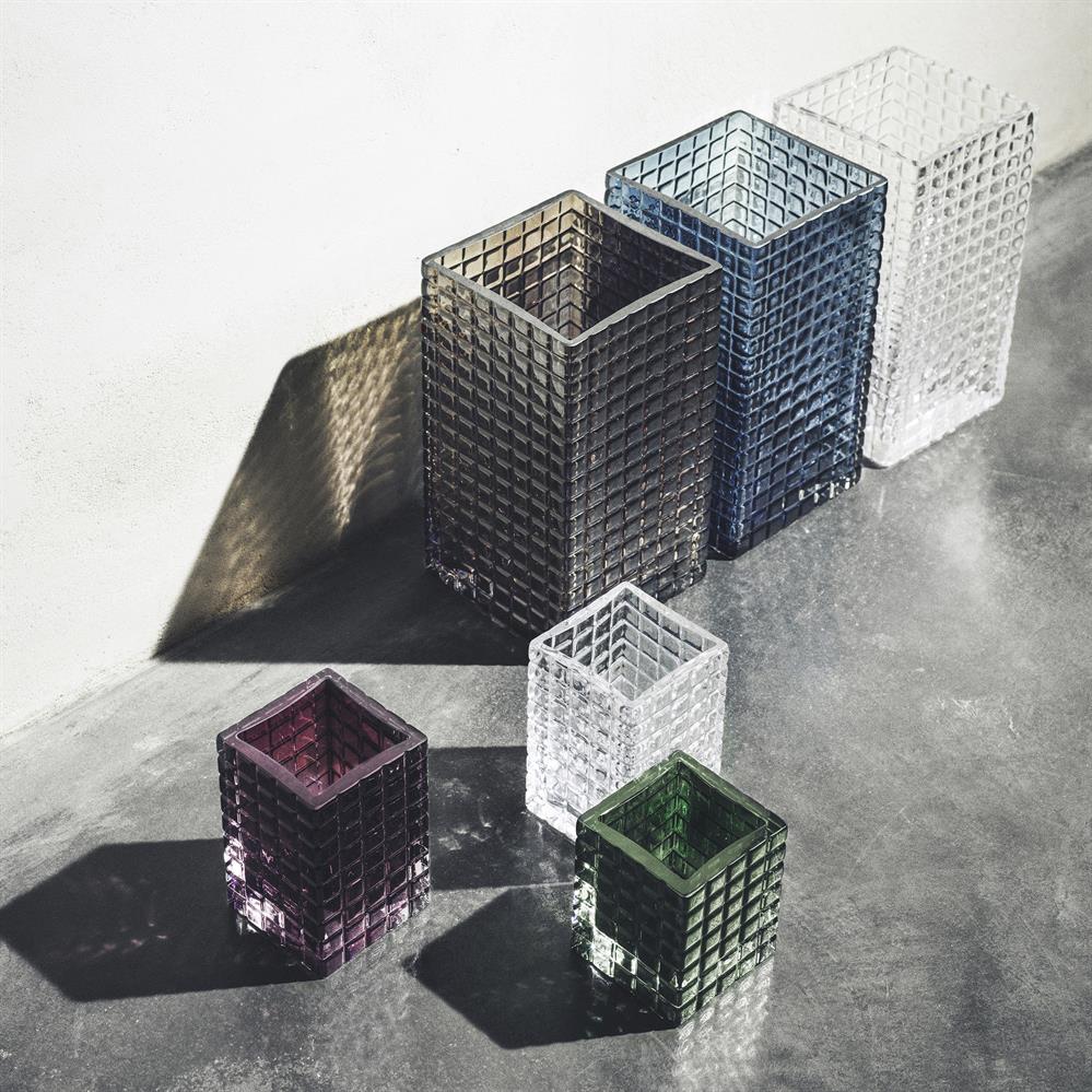 Świecznik City Lights 3, przezroczysty Louise Roe