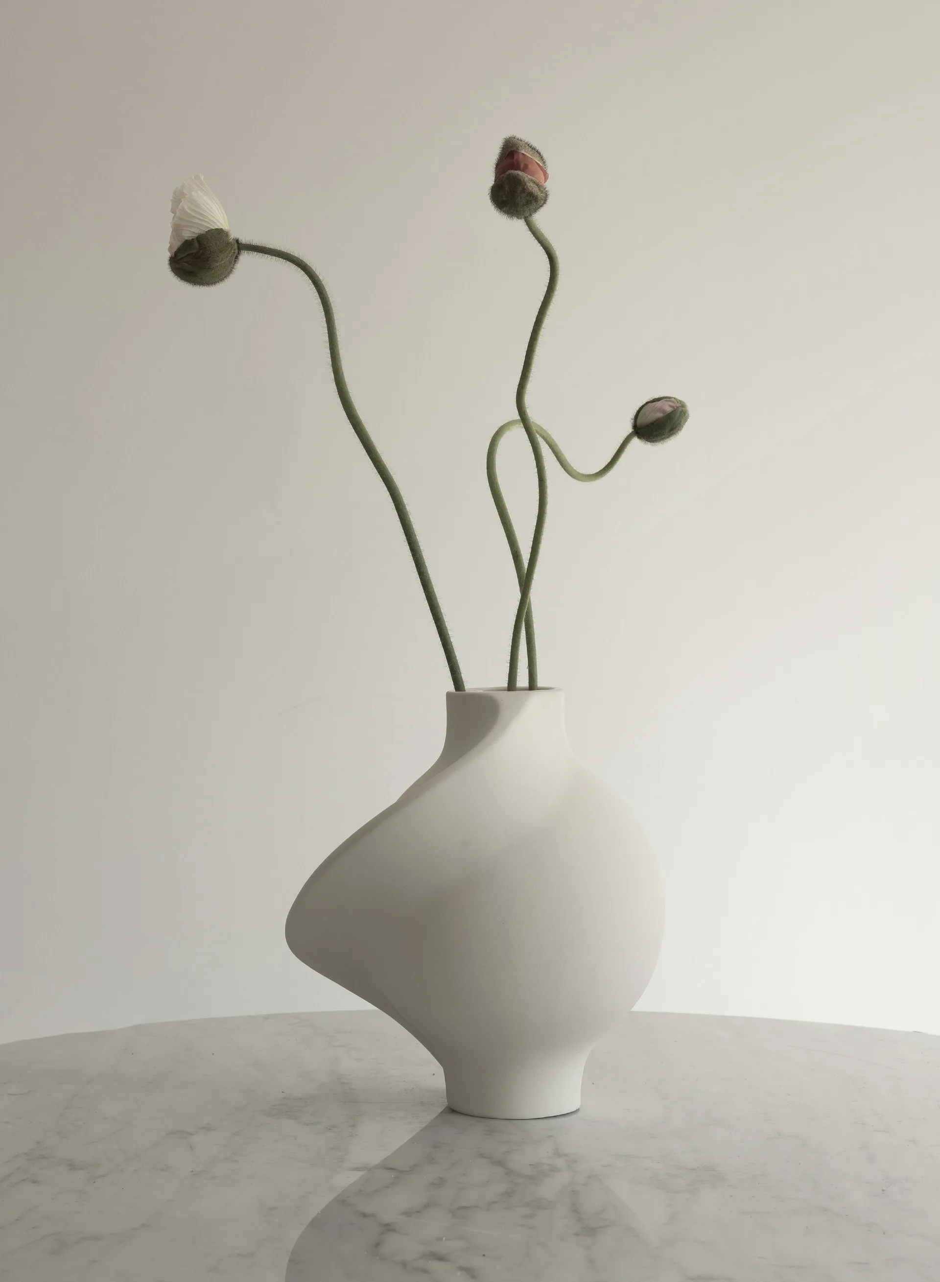 Wazon Pirout 01 22 cm, Raw White Louise Roe