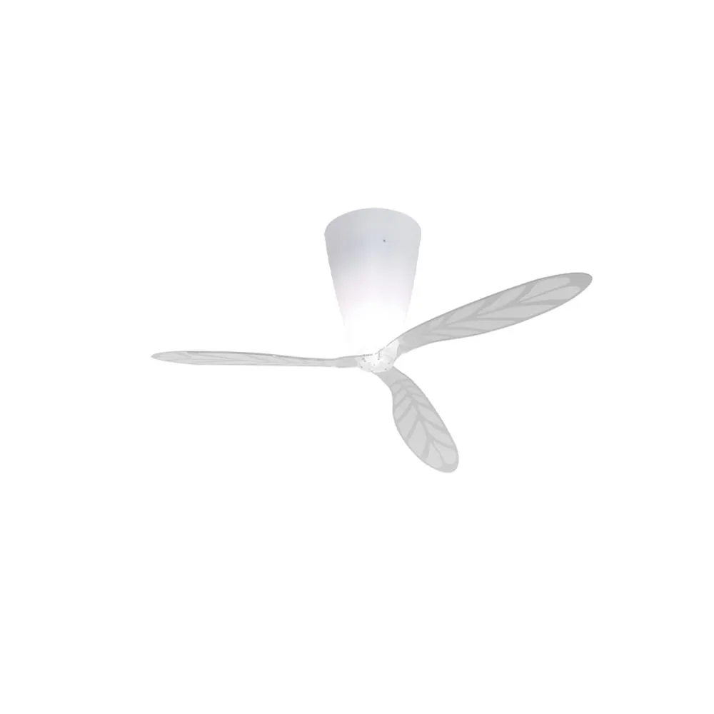 Blow lampa sufitowa, transparent, wzorzyste liście Luceplan