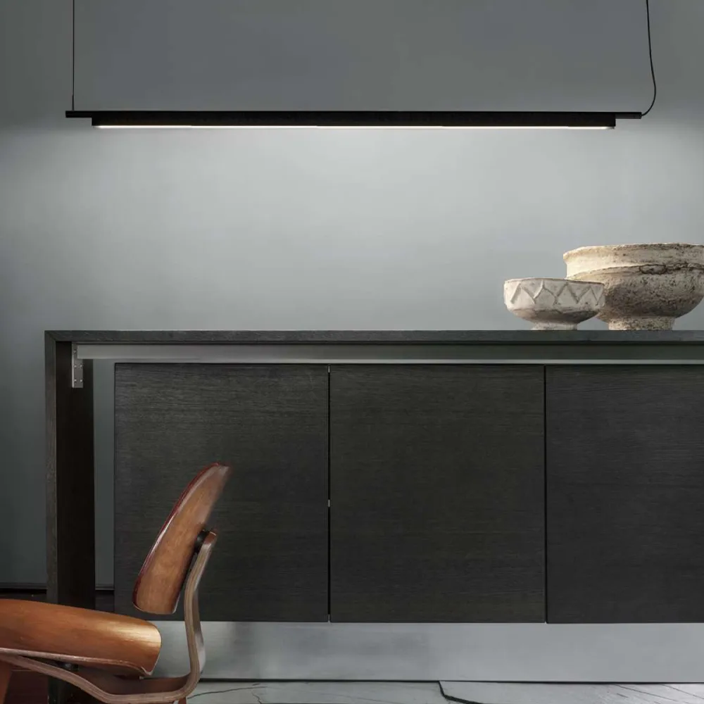 Compendium lampa wisząca, czarny, m.in. ściemniacz fazowy Luceplan