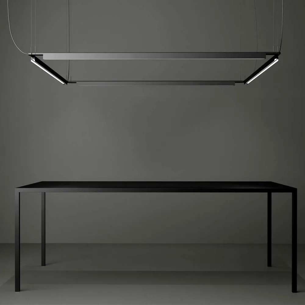 Compendium lampa wisząca, czarny, m.in. ściemniacz fazowy Luceplan