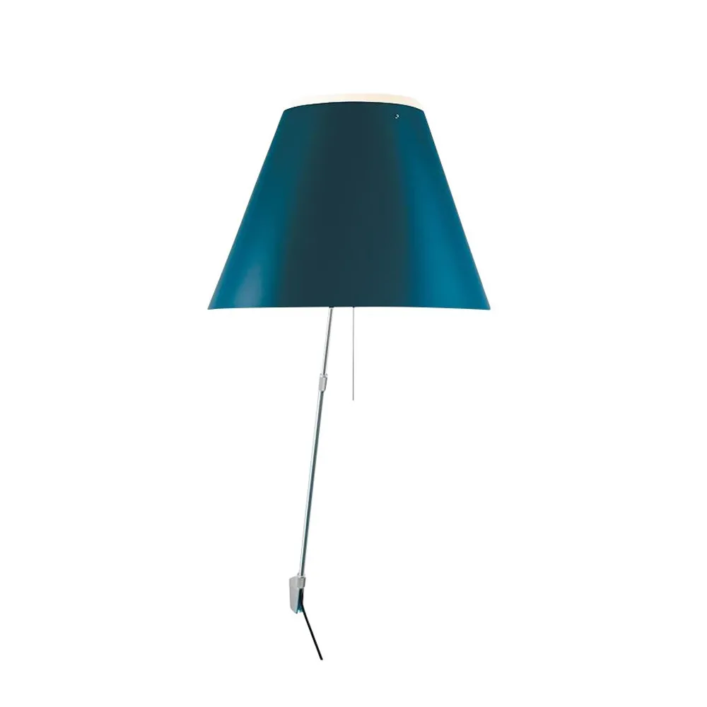 Costanza D13 a lampa ścienna, petroleum blue Luceplan