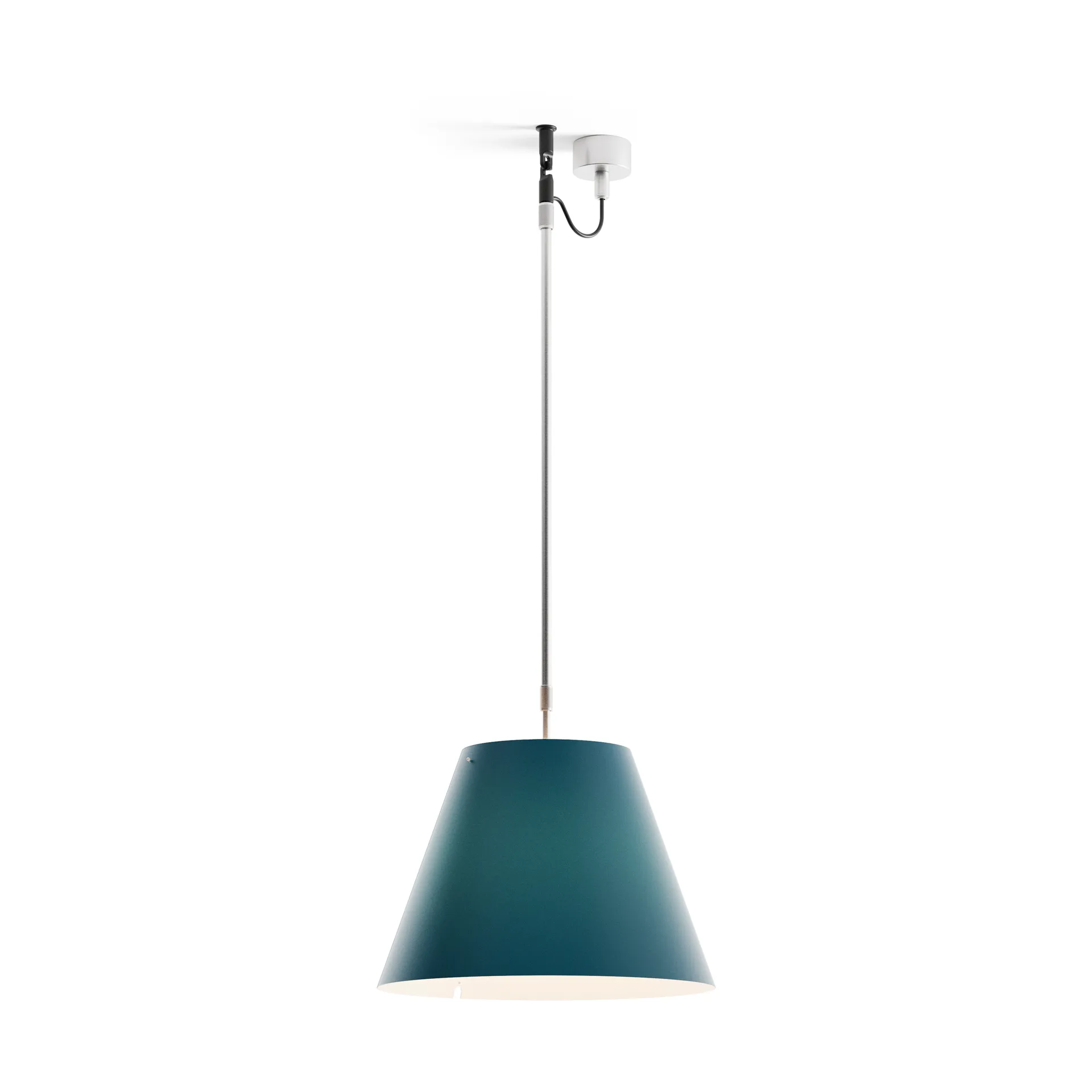 Costanza D13 s lampa wisząca, petroleum blue Luceplan