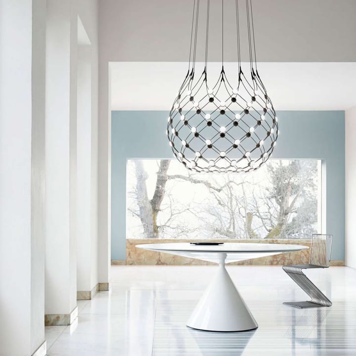 Mesh lampa sufitowa, czarny, large Luceplan