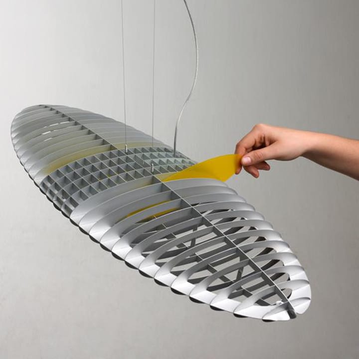 Titania D17 lampa wisząca, Aluminiowe-wymienne filtry światła Luceplan