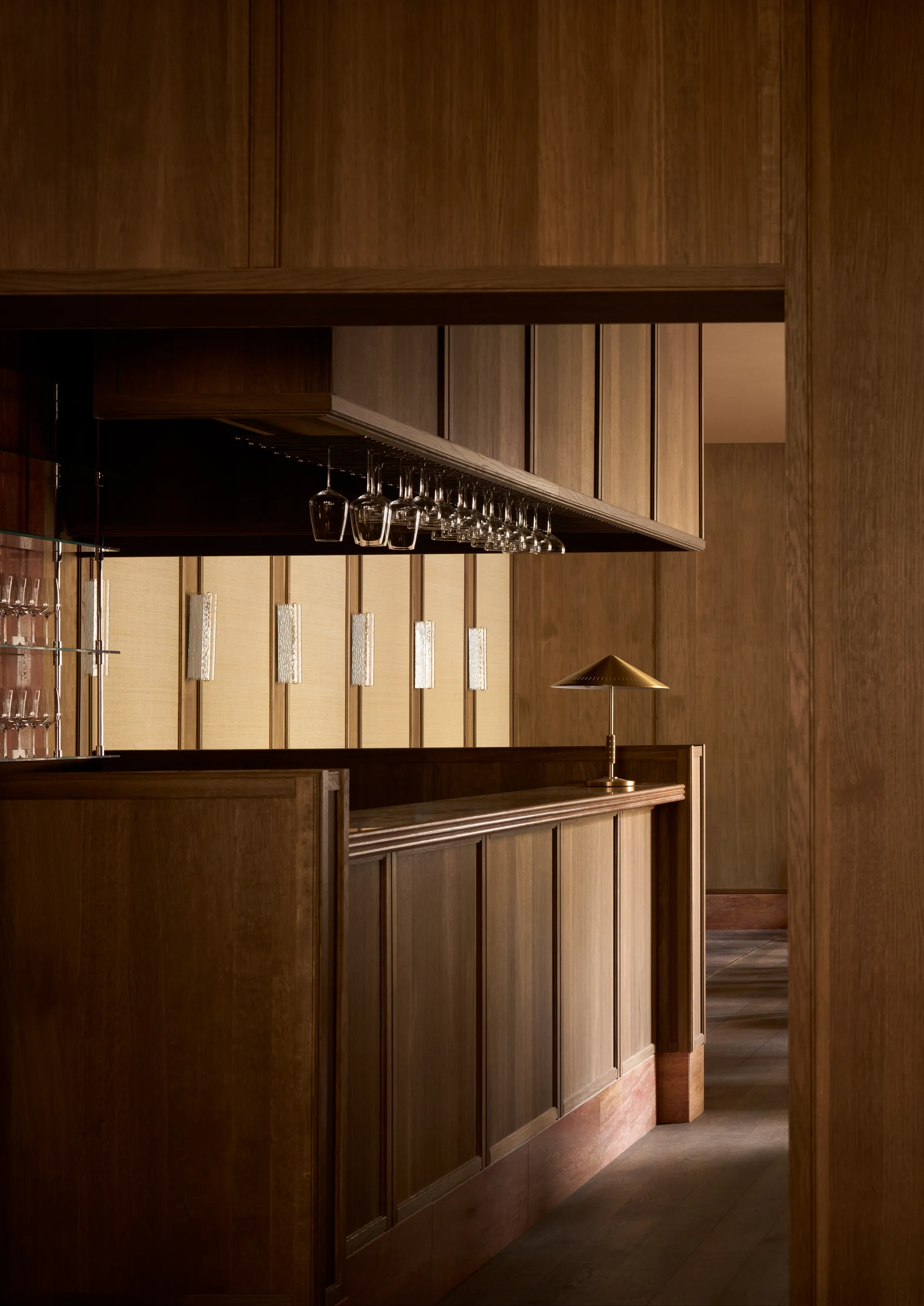 Lampa ścienna Ryff, Mosiądz LYFA