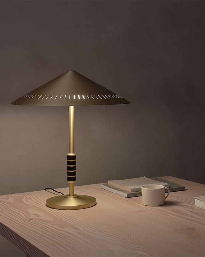 Lampa stołowa Governor 250, Brass-walnut LYFA