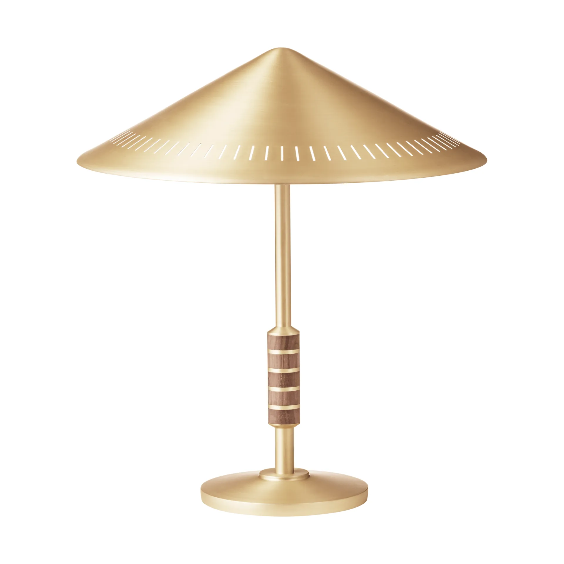 Lampa stołowa Governor 405, Brass-walnut LYFA