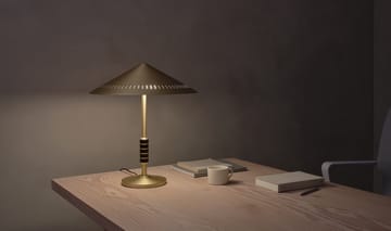 Lampa stołowa Governor 405 - Brass-walnut - LYFA