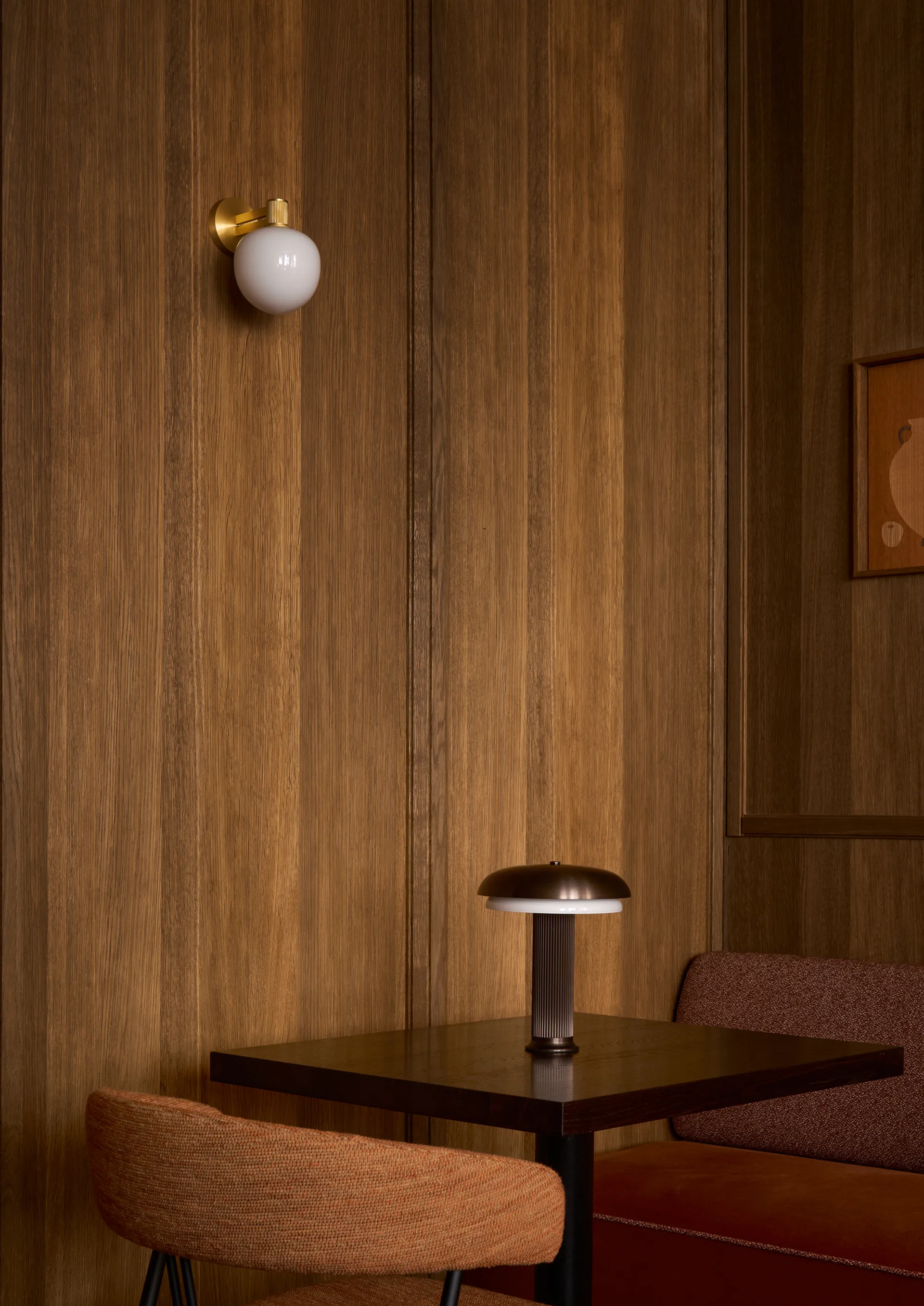 Lampa stołowa przenośna Noote, Brąz LYFA