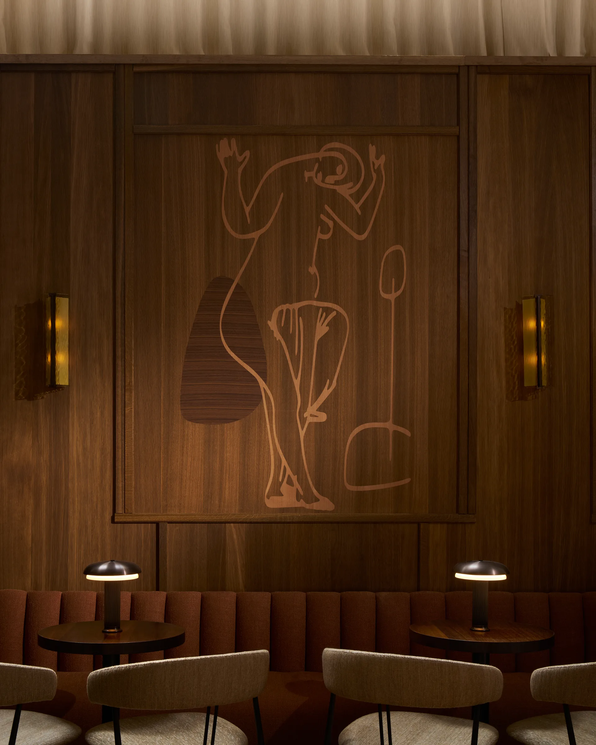 Lampa stołowa przenośna Noote, Brąz LYFA