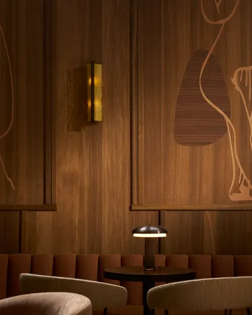 Lampa stołowa przenośna Noote - Brąz - LYFA