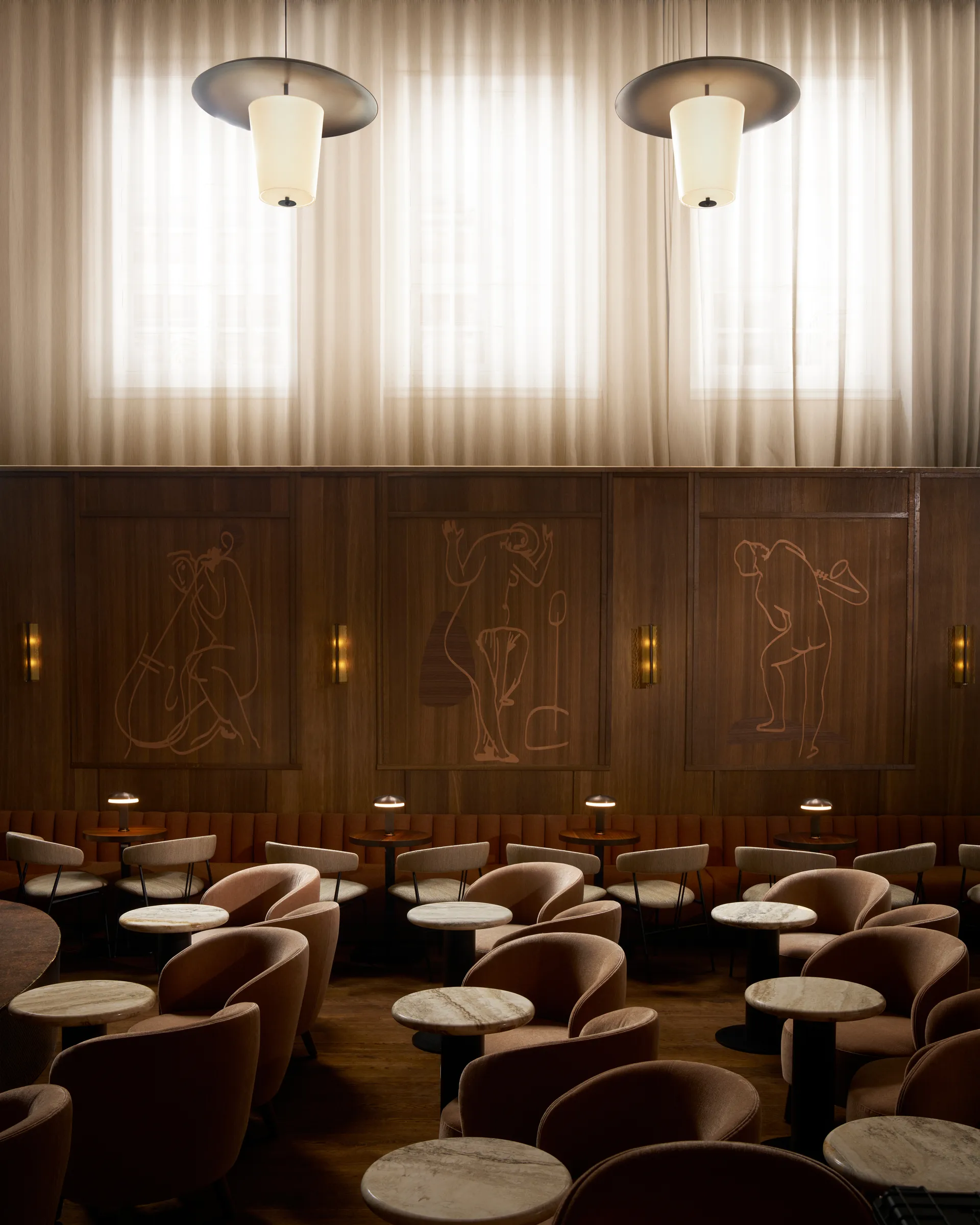 Lampa stołowa przenośna Noote, Brąz LYFA