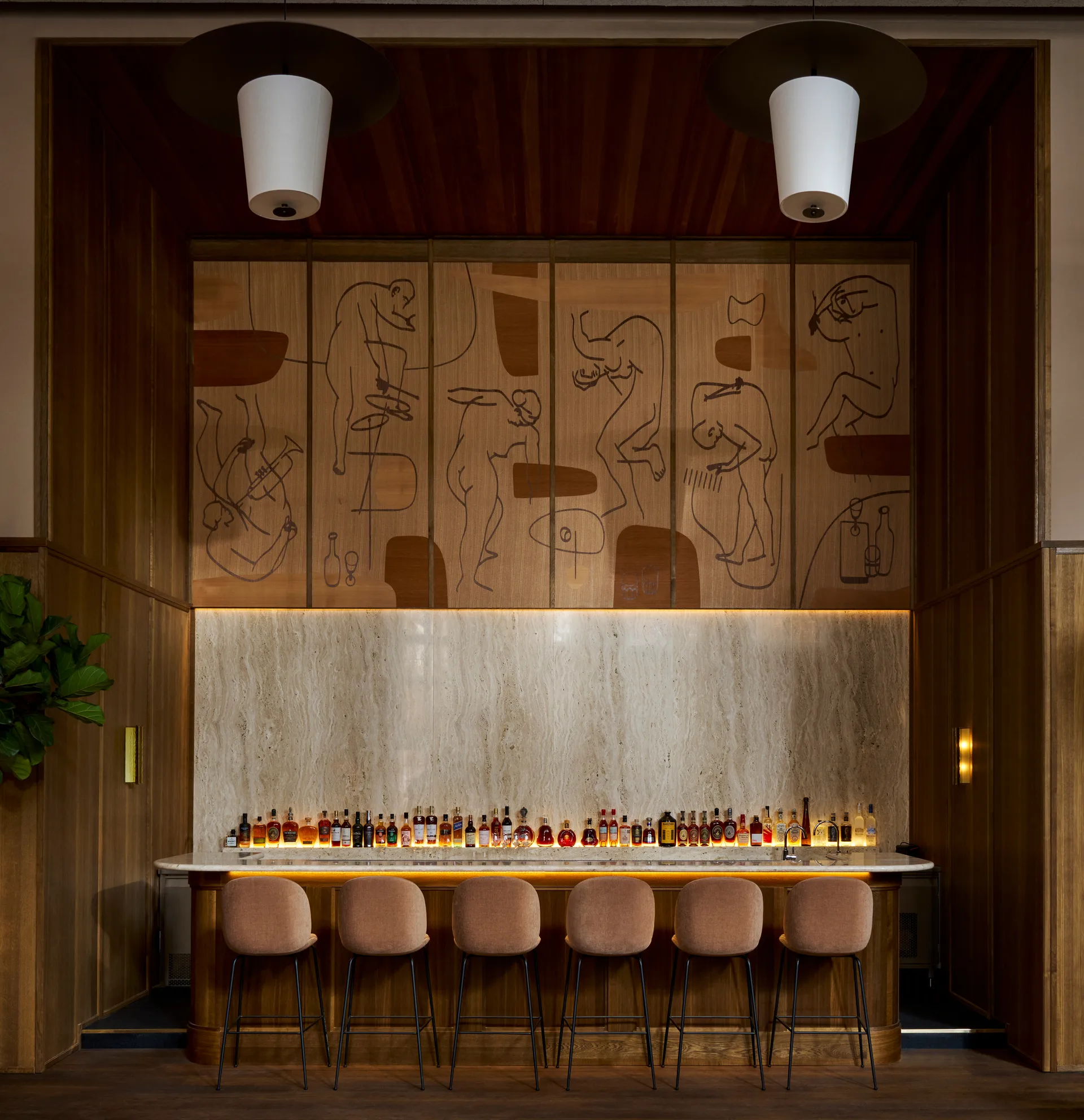 Lampa wisząca Toton 1000, Brąz LYFA