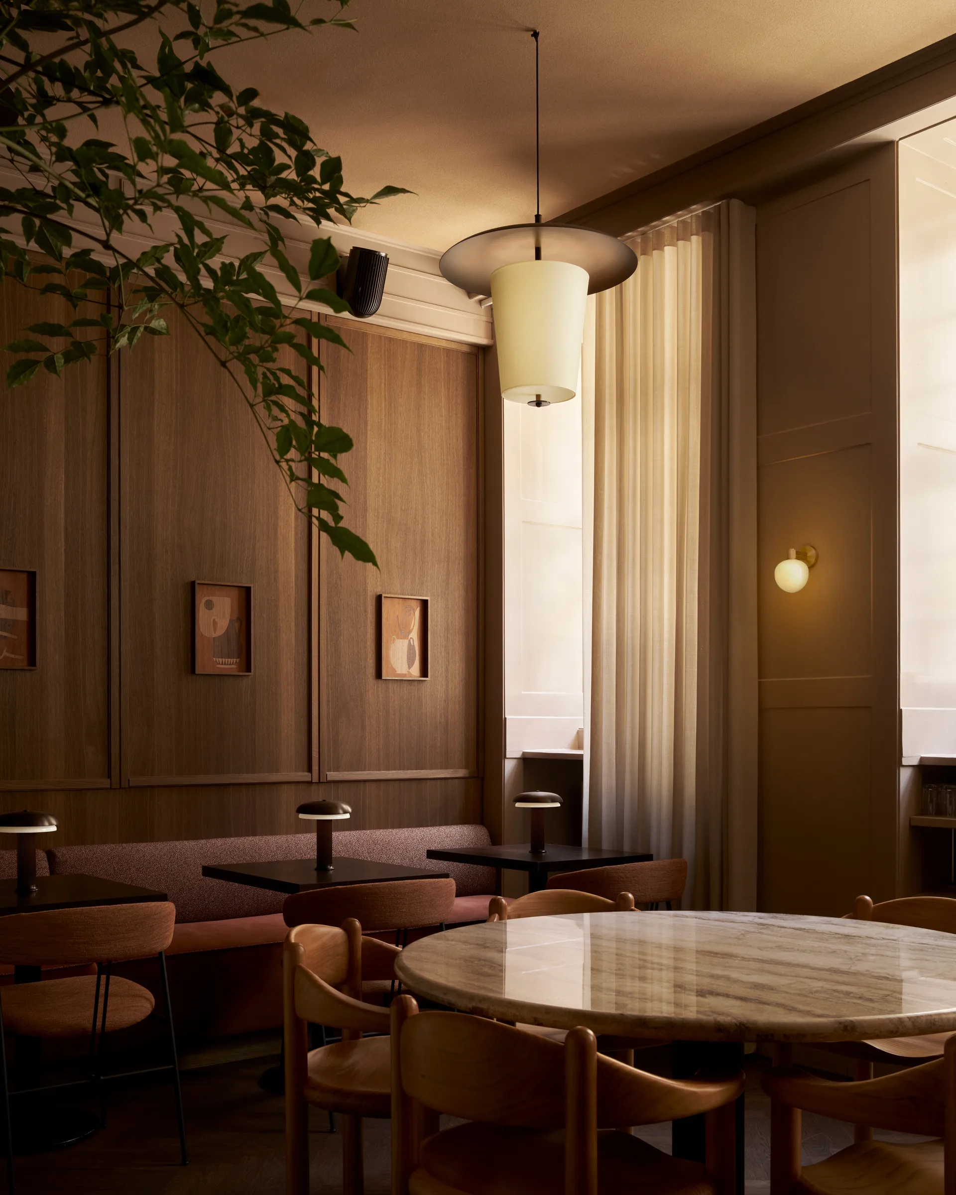 Lampa wisząca Toton 600, Brąz LYFA