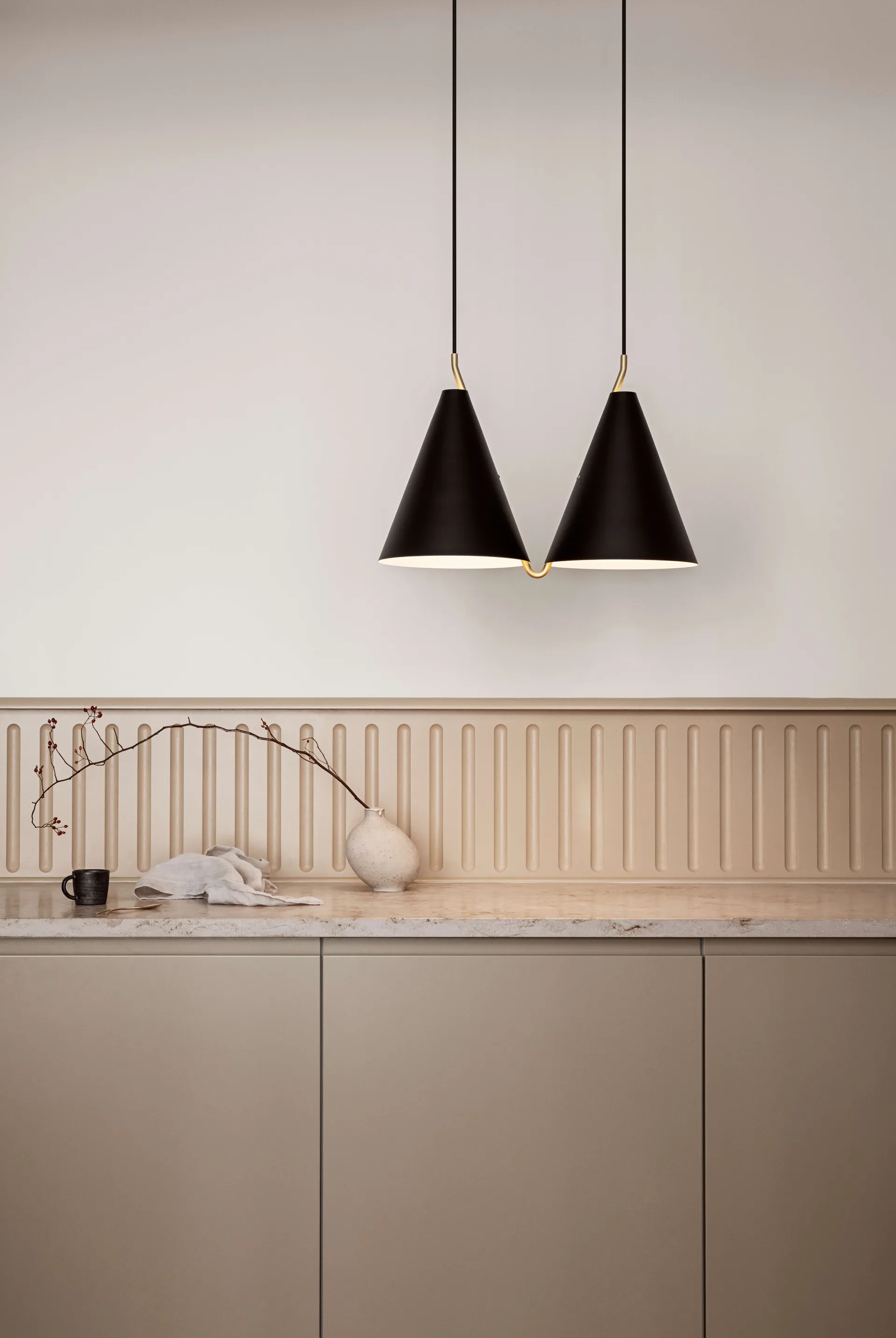 Mosaik II Side by Side 250 lampa wisząca, Black LYFA