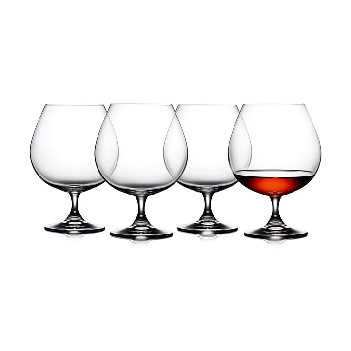 Juvel kieliszki do koniaku 690 ml, 4‑pak - Kryształ - Lyngby Glas