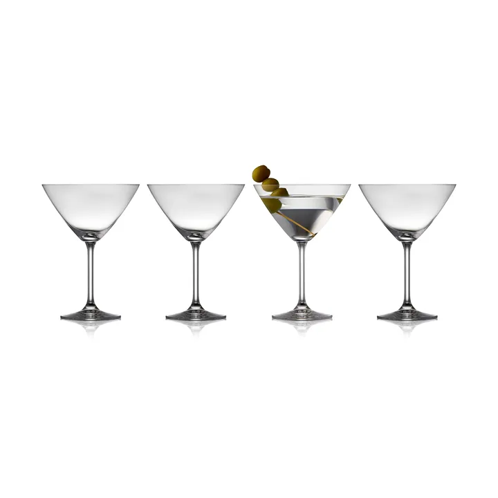 Juvel kieliszki do martini 280 ml, zestaw 4 sztuki - Kryształ - Lyngby Glas