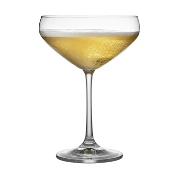 Juvel kieliszki do szampana coupe 340 ml, 4‑pak - Kryształ - Lyngby Glas