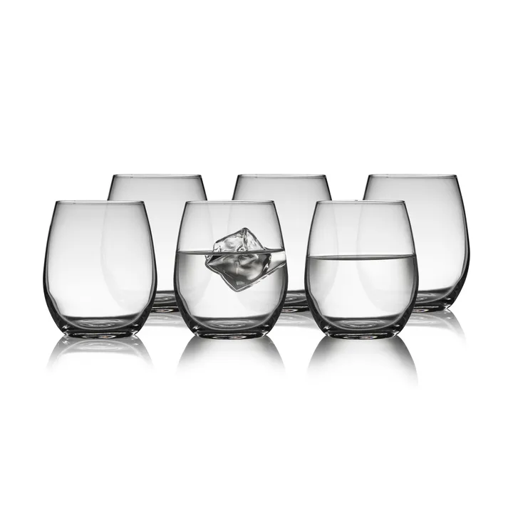 Juvel szklanki do wody 390 ml, 6‑pak - Jasne - Lyngby Glas