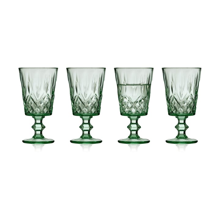 Kieliszki do wina Sorrento 29 cl, 4 szt. - Zielone - Lyngby Glas
