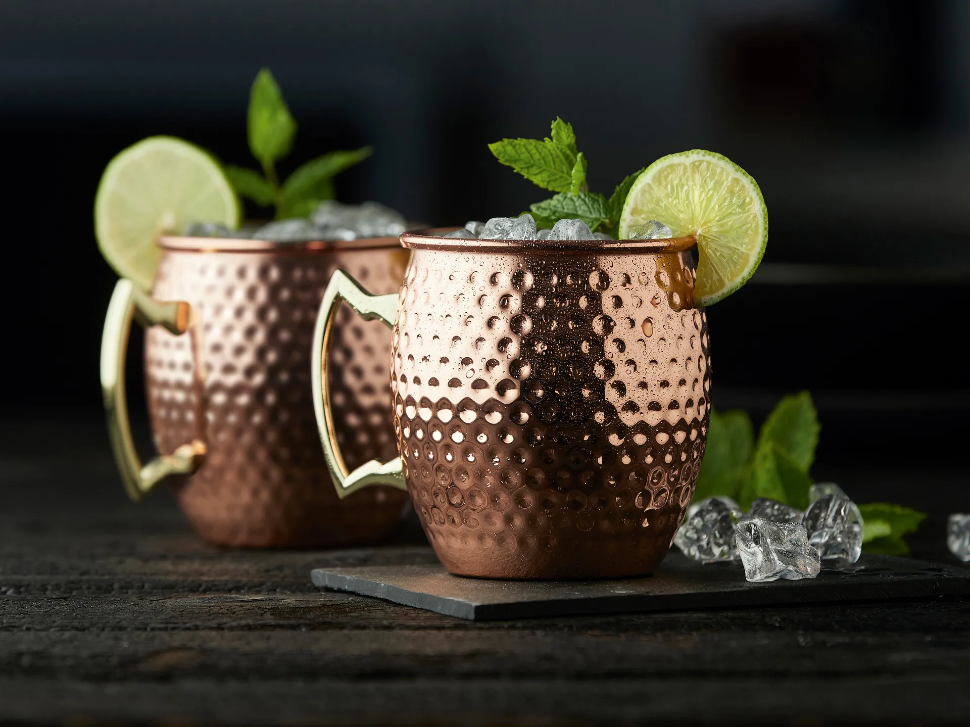 Kufel Moscow Mule 550 ml, 2‑pak, Miedź Lyngby Glas