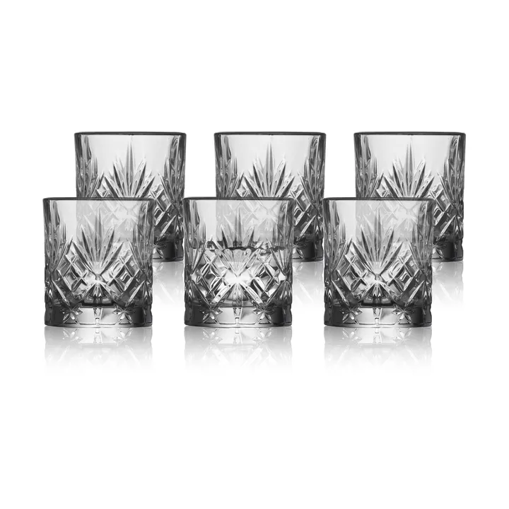 Melodia kieliszki do shotów 80 ml 6‑pak - Clear - Lyngby Glas
