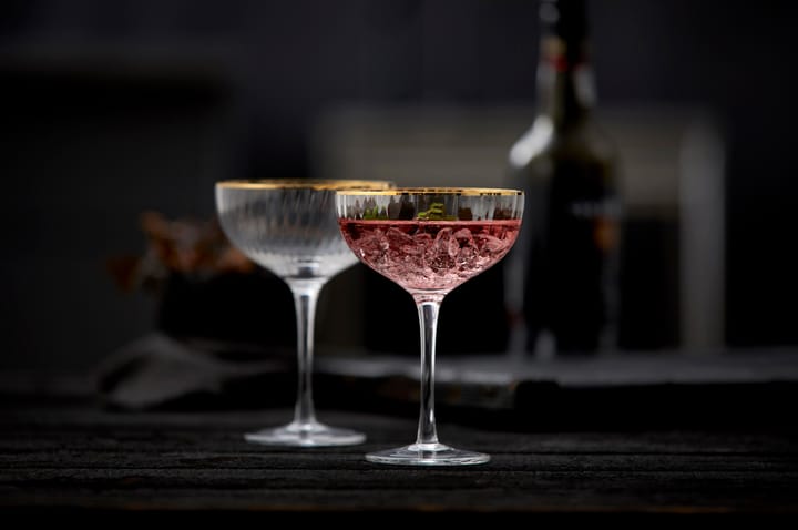 Palermo Gold cocktail kieliszek 315 ml 4 szt. , Jasne-złoty Lyngby Glas