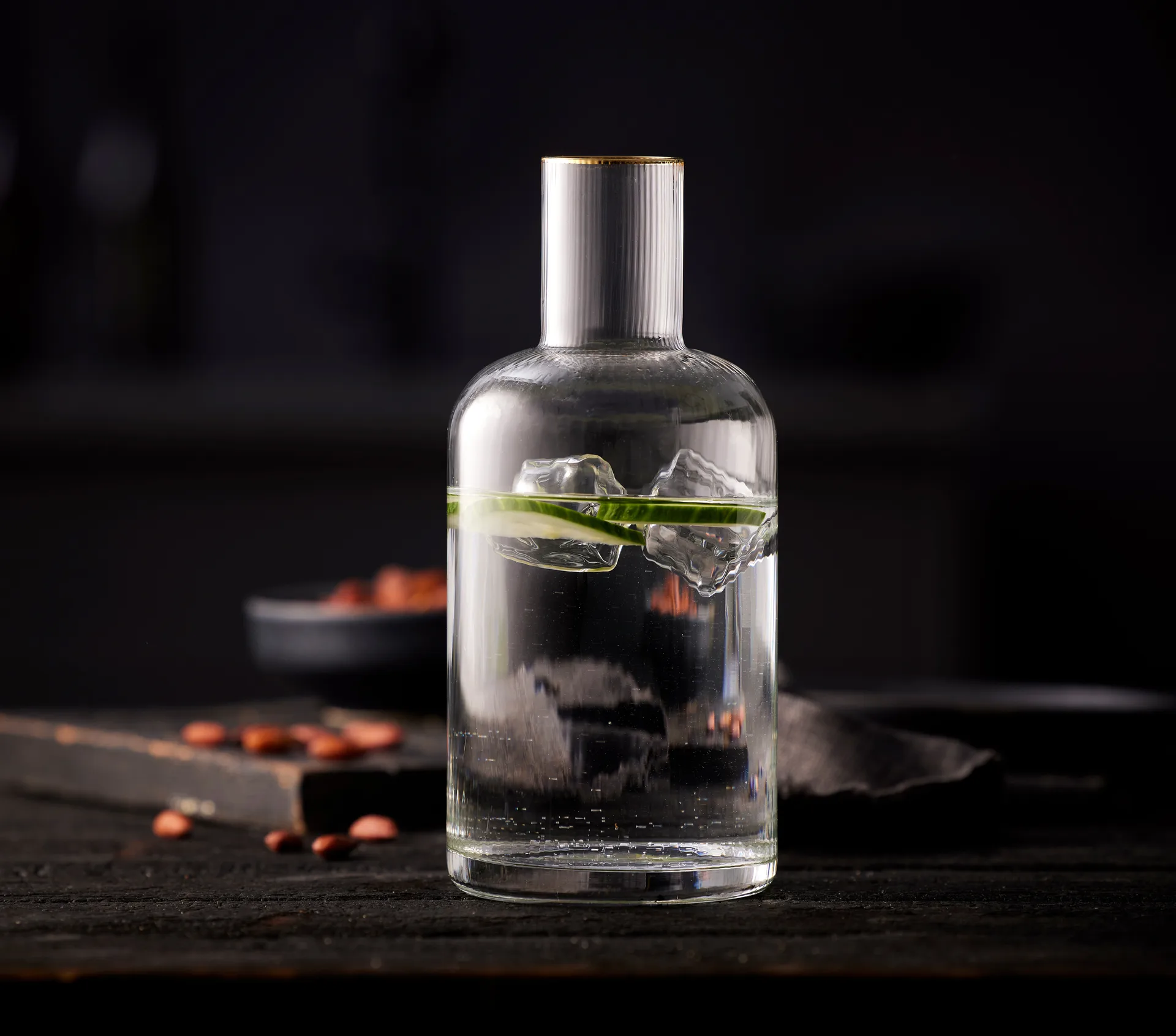 Palermo Gold karafka 1,5 l, Jasne-złoty Lyngby Glas