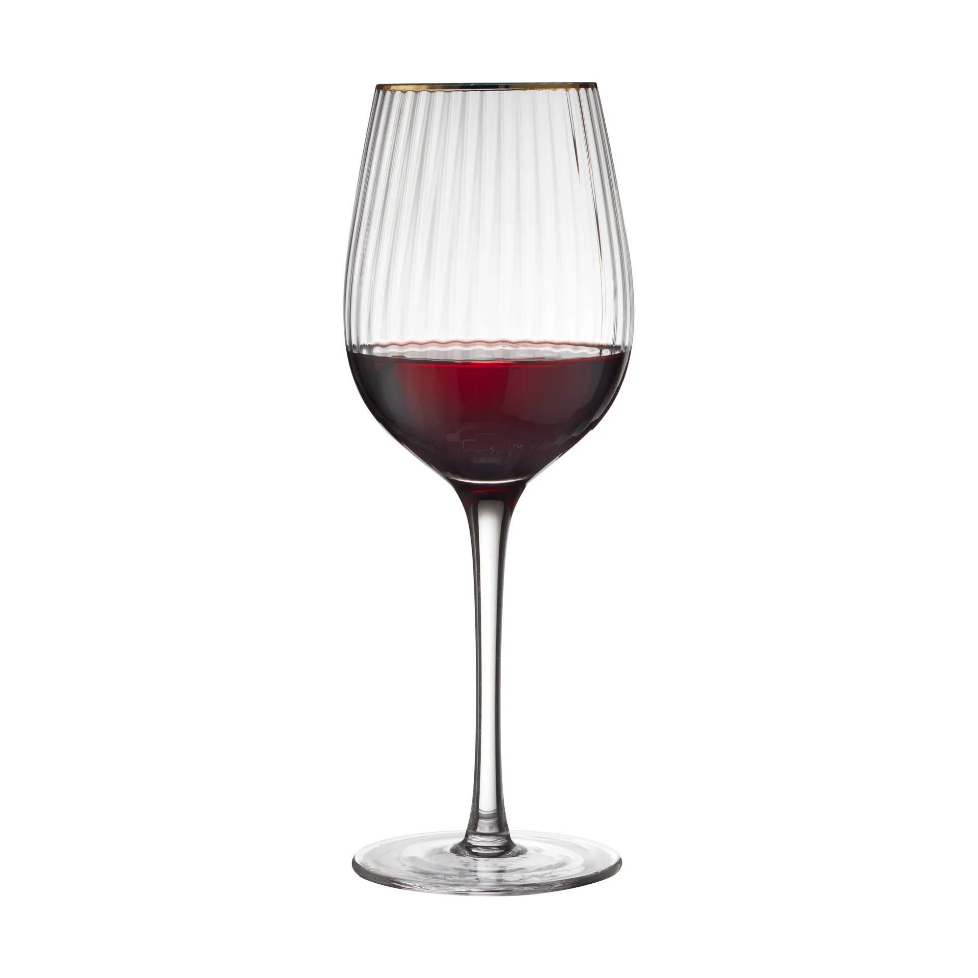 Palermo Gold kieliszki do czerwonego wina 400 ml, 4‑pak, Jasne-złoty Lyngby Glas