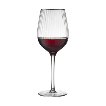 Palermo Gold kieliszki do czerwonego wina 400 ml, 4‑pak - Jasne-złoty - Lyngby Glas