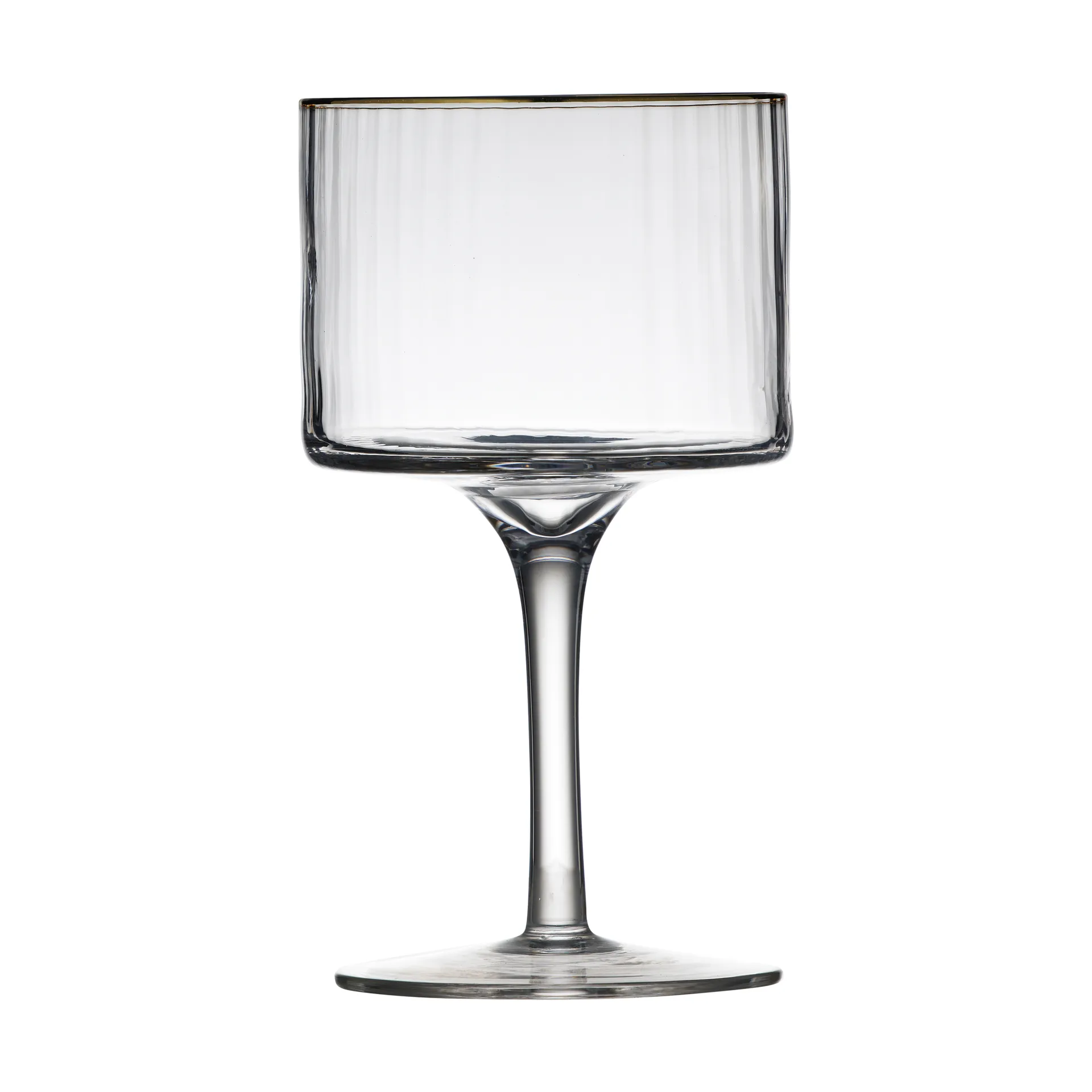 Palermo Gold kieliszki do ginu i toniku 320 ml, 4‑pak, Przezroczysty - złoty kant Lyngby Glas