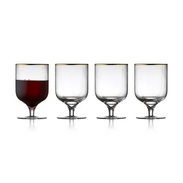 Palermo Gold kieliszki do wina 300 ml, 4‑pak - Jasne-złoty - Lyngby Glas