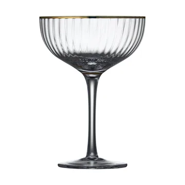 Palermo Gold kieliszki koktajlowe 315 ml, 4‑pak - Jasne-złoty - Lyngby Glas
