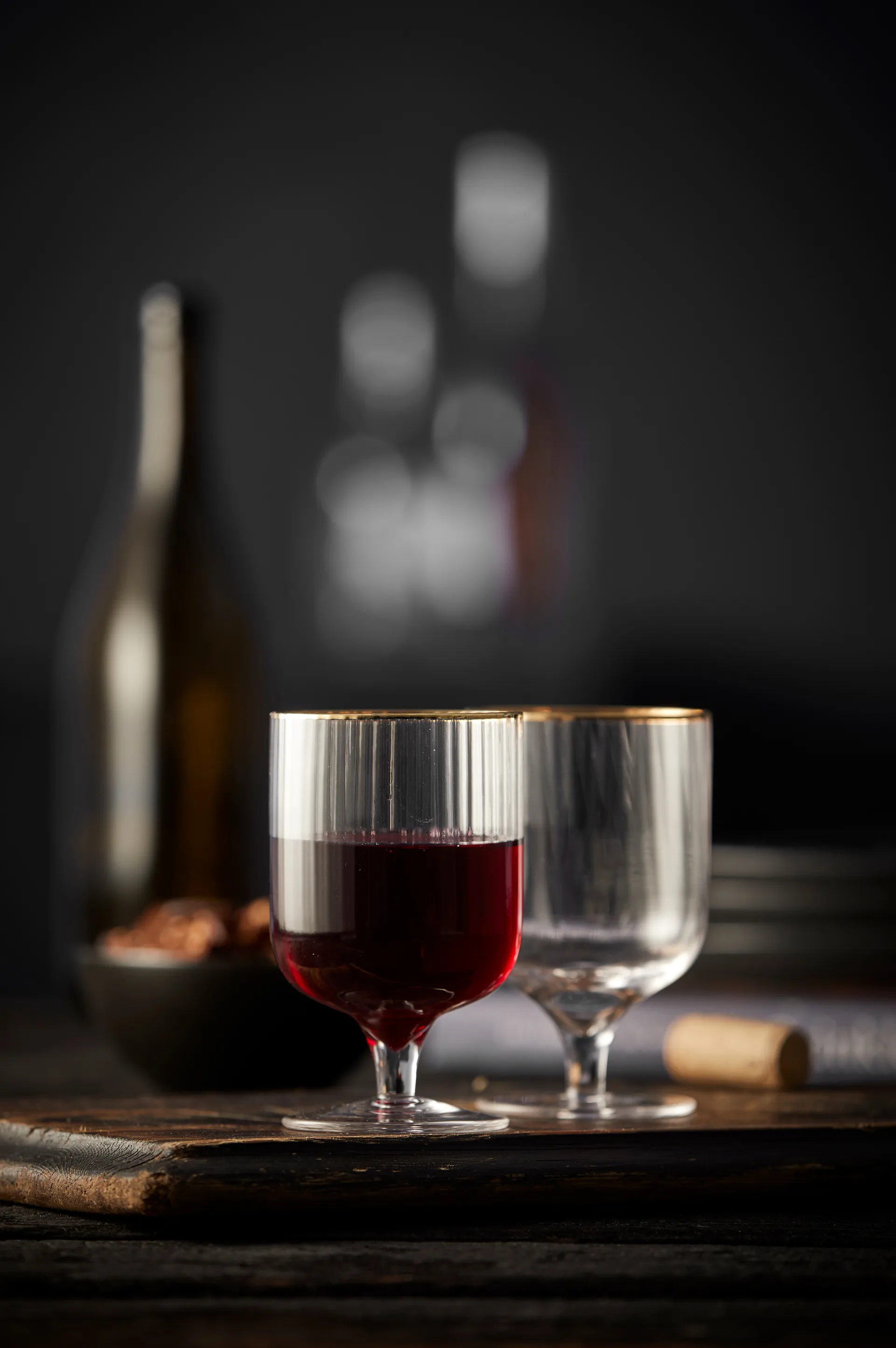 Palermo Gold lampka do wina 300 ml 4 szt. , Jasne-złoty Lyngby Glas