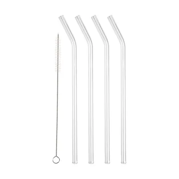 Słomki Lyngby Glas 21,5 cm, 4 szt. - Przezroczyste - Lyngby Glas