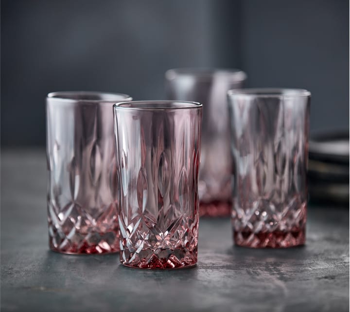 Sorrento highball szklanka 38 cl 4 szt - Pink - Lyngby Glas
