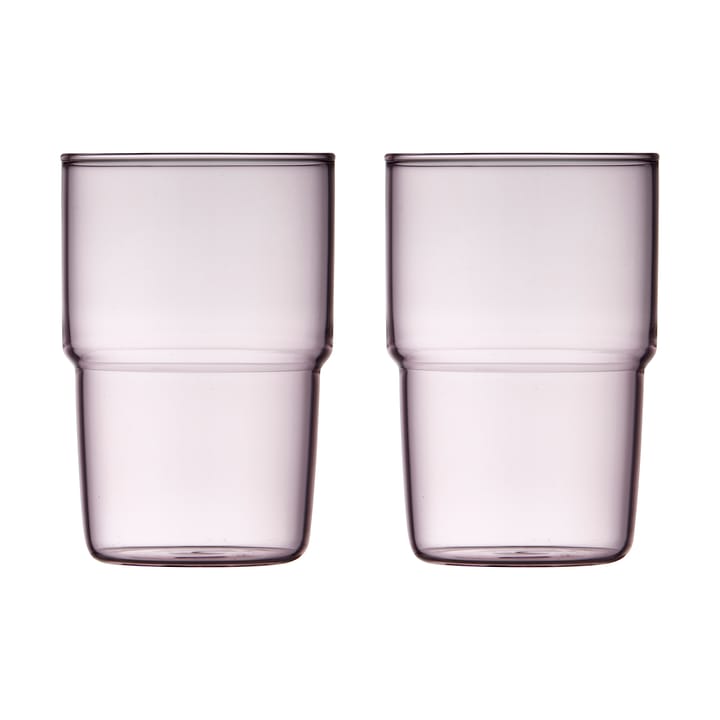 Szklanka Torino 40 cl 2 szt - Pink - Lyngby Glas